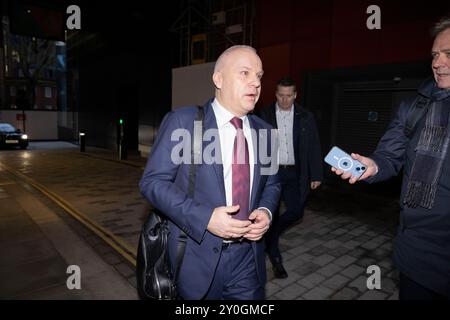 Anders Oppdahl, PDG de l'équipe de direction d'Equinor, arrive pour les résultats du quatrième trimestre et de l'année 2023 d'Equinor, le 07 février 2024 Banque D'Images