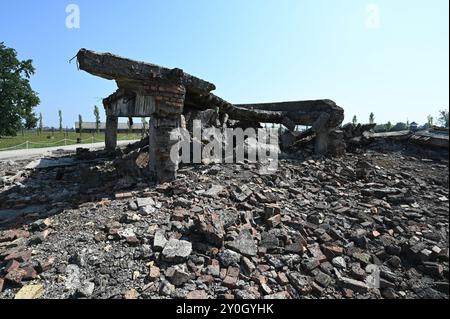 Auschwitz II-Birkenau près de Cracovie en Pologne. Banque D'Images