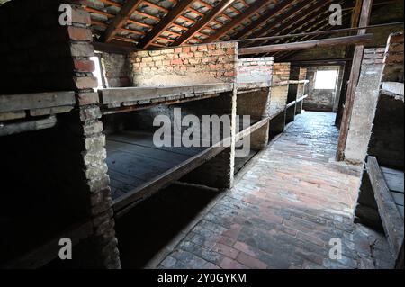 Auschwitz II-Birkenau près de Cracovie en Pologne. Banque D'Images