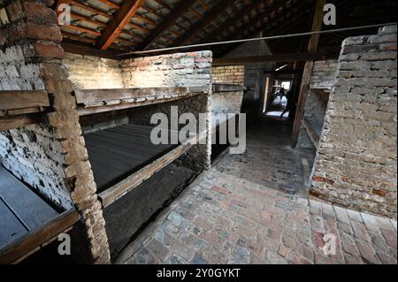 Auschwitz II-Birkenau près de Cracovie en Pologne. Banque D'Images