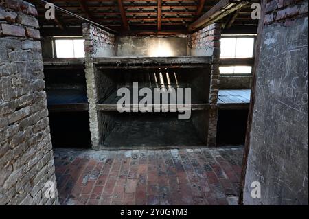 Auschwitz II-Birkenau près de Cracovie en Pologne. Banque D'Images