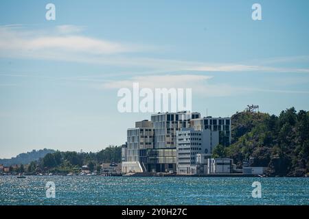 Sandefjord, Norvège - 10 août 2022 : siège de JOTUN à Sandefjord Banque D'Images