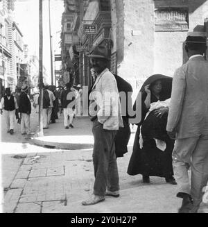 Valetta, Malte, 1926 Banque D'Images