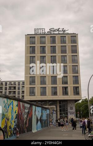Hôtel Schulz près de la galerie East Side à Berlin, Allemagne Banque D'Images