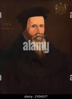 John Caius (John Kays 1510 – 1573), Johannes Caius et Ioannes Caius, médecin anglais, et second fondateur du Gonville and Caius College, Cambridge. Banque D'Images