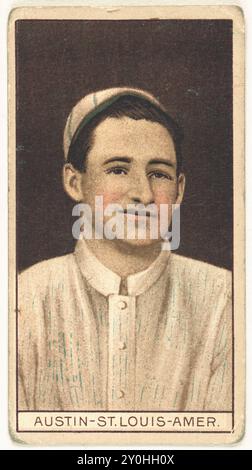 James Austin, Saint Louis Browns, portrait carte de base-ball Banque D'Images