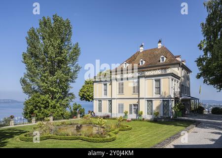 Château d'Arenenberg, également musée Napoléon avec parc, lac de Constance, commune de Salenstein, canton de Thurgau, Suisse, Europe Banque D'Images