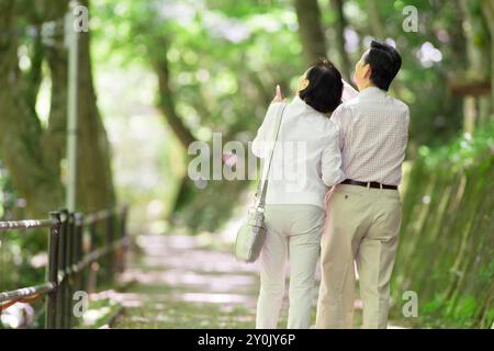 Couple de personnes âgées Banque D'Images