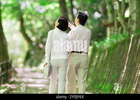 Couple de personnes âgées Banque D'Images