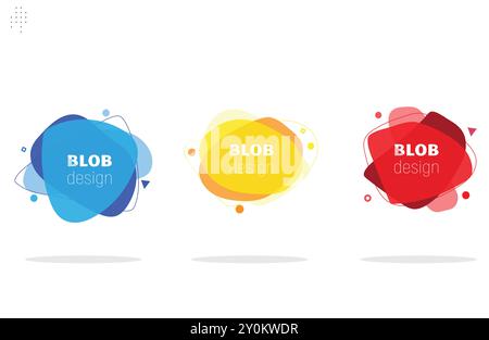 Ensemble de cadres créatifs abstraits Illustration de Vecteur