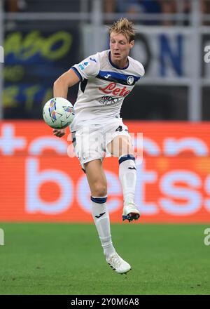 Milan, Italie. 30 août 2024. Marco Brescianini d'Atalanta lors du match de Serie A à Giuseppe Meazza, Milan. Le crédit photo devrait se lire : Jonathan Moscrop/Sportimage crédit : Sportimage Ltd/Alamy Live News Banque D'Images