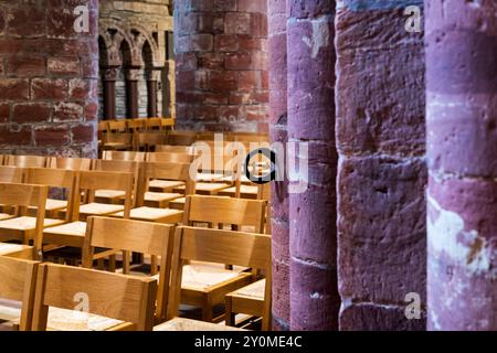 Anneau de fer dans la cathédrale St Magnus, Kirkwall. Date de l'utilisation de la cathédrale comme étable par les forces de Cromwell pendant la guerre civile. Banque D'Images