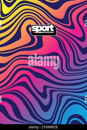 CONCEVEZ LE FOND SPORTIF ET LE MOTIF POUR LE MAILLOT DE SUBLIMATION Illustration de Vecteur
