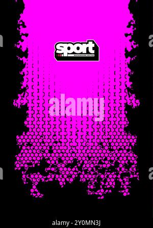 CONCEVEZ LE FOND SPORTIF ET LE MOTIF POUR LE MAILLOT DE SUBLIMATION Illustration de Vecteur