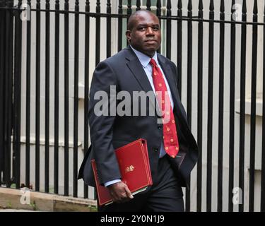 Londres, Royaume-Uni. 03 septembre 2024. David Lammy, ministre des Affaires étrangères. Les ministres du gouvernement Starmer assistent à la réunion du Cabinet à Downing Street. Crédit : Imageplotter/Alamy Live News Banque D'Images