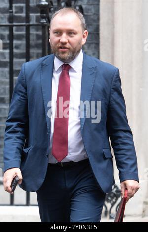 Londres, Royaume-Uni. 03 septembre 2024. Ian Murray - le secrétaire d'État pour l'Écosse quitte une réunion du cabinet à Downing Street : Justin Ng/Alamy Live News. Banque D'Images