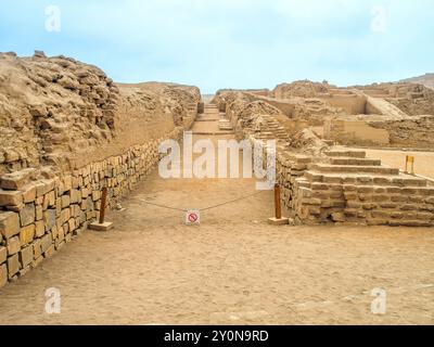 Complexe archéologique de Pachacamac, près de Lima - Pérou Banque D'Images