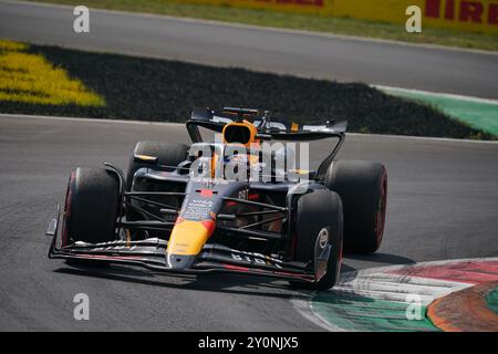 Monza, Italie. 1er septembre 2024. Max Verstappen des pays-Bas, lors de la course de GP d'Italie de formule 1 à Monza. Crédit : Alessio Morgese/Alessio Morgese/Emage/Alamy Live news Banque D'Images