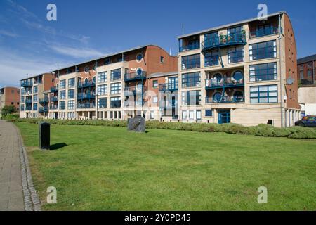 Appartements, Quayside, Newcastle upon Tyne. ROYAUME-UNI Banque D'Images