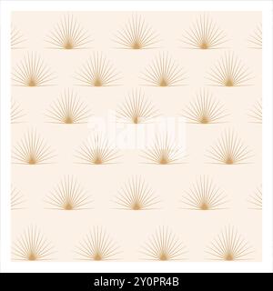 Golden Geometric Japonais Luxury Pattern Art Déco Trellis Lines Boho Wallpaper Design modèle de vêtements textiles sans couture monogramme Illustration de Vecteur