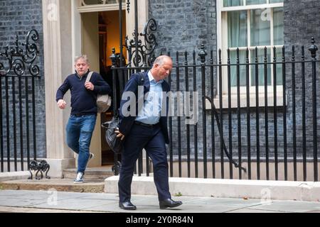 Londres, Angleterre, Royaume-Uni. 3 septembre 2024. SIMON ROBERTS, PDG de Sainsbury, quitte le 10 Downing Street après un petit déjeuner-réunion sur le projet de loi sur l'emploi avec Angela Rayner, première ministre adjointe, et Jonathan Reynolds, secrétaire d'entreprise. (Crédit image : © Tayfun Salci/ZUMA Press Wire) USAGE ÉDITORIAL SEULEMENT! Non destiné à UN USAGE commercial ! Banque D'Images