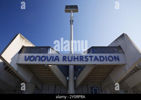 Vonovia Ruhrstadtion, stade sur Castroper Strasse, stade de football de VFL Bochum, région de la Ruhr, Rhénanie du Nord-Westphalie, Allemagne, Europe Banque D'Images