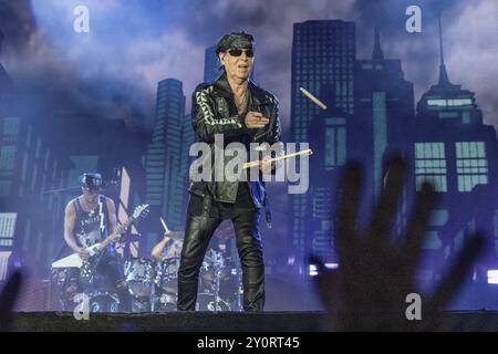 Le chanteur Klaus Meine du groupe Scorpions au Wacken Open Air à Wacken. Le festival du métal traditionnel aura lieu du 31 juillet au 2 août 2 Banque D'Images