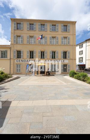 Musée de la gendarmerie et du cinéma, l'acteur français Louis de Funes y a tourné des films tels que le gendarme de Saint Tropez, Provence-Alpes-Côte d'Azur Banque D'Images