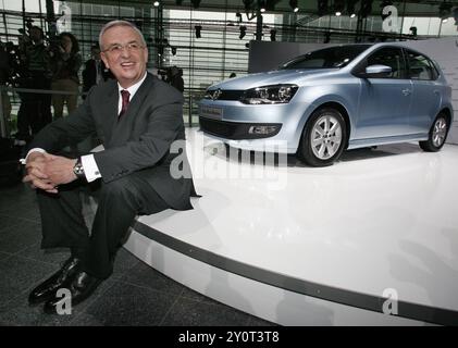 Wolfsburg, 12 mars 2009, Martin Winterkorn, Président du Conseil d'Administration de Volkswagen AG, Conférence de presse annuelle de Volkswagen AG, Berlin, G. Banque D'Images