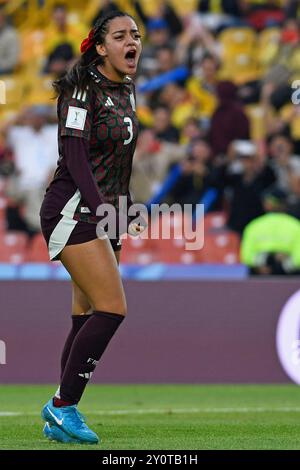 Bogota, Colombie. 03 septembre 2024. Ana Mendoza, mexicaine, réagit lors du match de Coupe du monde féminine U-20 de la FIFA, Colombie 2024 opposant le Mexique et l'Australie, au stade El Campin, à Bogota, le 3 septembre 2024. Photo : Julian Medina/DiaEsportivo/Alamy Live News crédit : DiaEsportivo/Alamy Live News Banque D'Images