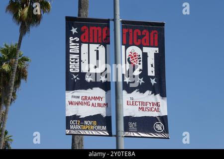 Los Angeles, Californie, USA 3 septembre 2024 Green DayÕs American idiot musical Banners on Sunset Blvd le 3 septembre 2024 à Los Angeles, Californie, USA. Photo de Barry King/Alamy Live News Banque D'Images
