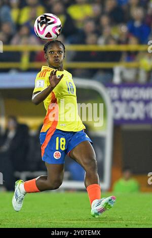 Bogota, Colombie. 03 septembre 2024. Linda Caicedo, colombienne, lors du match de la Coupe du monde féminine U-20 de la FIFA, Colombie 2024 opposant la Colombie au Cameroun, au stade El Campin, à Bogota, le 3 septembre 2024. Photo : Julian Medina/DiaEsportivo/Alamy Live News crédit : DiaEsportivo/Alamy Live News Banque D'Images