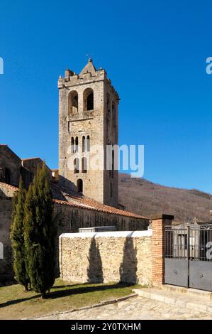 Église de Justa et Rufina, Prats de Mollo, la Preste, Languedoc-Roussillon, France Banque D'Images