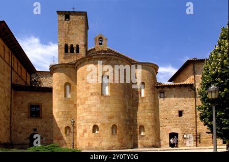 Monastère de San Salvador de Leyre, Navarra, Espagne Banque D'Images