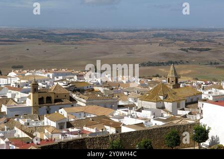 Vue en élévation de Medina Sidonia ; province de Cadix ; Andalousie ; espagne Banque D'Images