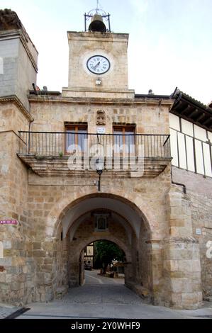 Porte de Poza de la Sal, la Bureba, province de Burgos, Castille-et-Léon, Espagne Banque D'Images