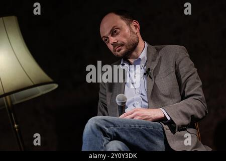 Berlin, Allemagne. 03 septembre 2024. Vladimir Kara Murza, homme politique de l'opposition russe, vu lors de sa première apparition publique à Berlin après sa libération d'une prison russe à la suite d'un échange de prisonniers politiques début août 2024. Crédit : SOPA images Limited/Alamy Live News Banque D'Images