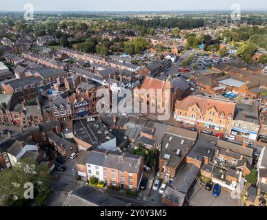 High Town, Sandbach, Cheshire, Angleterre, vue aérienne Banque D'Images