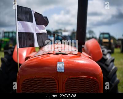 SAINT BURYAN ST BURYAN RALLYE VAPEUR ET TRACTEUR ET EXPOSITION DE VOITURES ANCIENNES, VÉLO ET CHIEN Banque D'Images