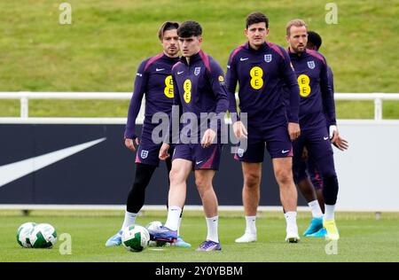 Le Tino Livramento anglais lors d'une séance d'entraînement au St George's Park, Burton upon Trent. Date de la photo : mercredi 4 septembre 2024. Banque D'Images