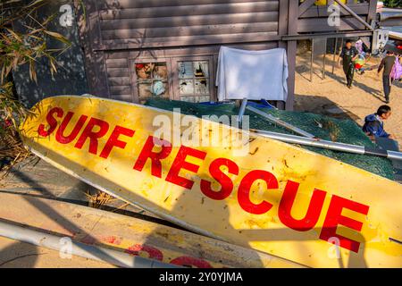 Jan 30, 2022, Xiamen, Chine : planche de surf avec capture surf Rescue Banque D'Images