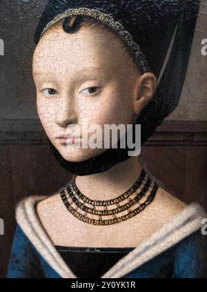 Portrait d'une jeune fille par Petrus Christus dans le Gemäldegalerie Berlin Allemagne Banque D'Images