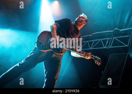 Trondheim, Norvège. 17 août 2024. Le groupe norvégien de heavy metal Kvelertak donne un concert lors du festival de musique norvégien Pstereo Festival 2024 à Trondheim. Banque D'Images