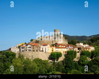 Laroque-des-Albères dans les Pyrénées-Orientales/Sud de la France Banque D'Images