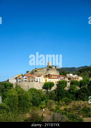 Laroque-des-Albères dans les Pyrénées-Orientales/Sud de la France Banque D'Images