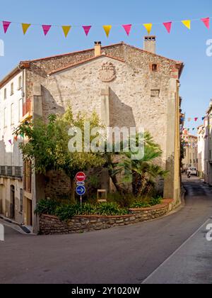 Laroque-des-Albères dans les Pyrénées-Orientales/Sud de la France Banque D'Images