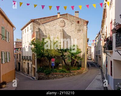 Laroque-des-Albères dans les Pyrénées-Orientales/Sud de la France Banque D'Images