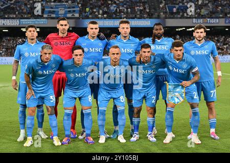 Naples, Italie. 31 août 2024. Italie, 29 mars 2024 : équipe lors du championnat italien Serie A 2024-2025 match de football entre Naples et Parme au stade de Maradona, Italie (Felice de Martino/ SPP) crédit : SPP Sport photo de presse. /Alamy Live News Banque D'Images