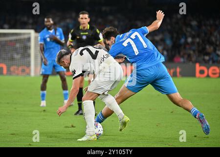 Naples, Italie. 31 août 2024. Italie, 29 mars 2024 : Khvicha Kvaratskhelia pendant le championnat italien Serie A 2024-2025 match de football entre Naples et Parme au stade de Maradona, Italie (Felice de Martino/ SPP) crédit : SPP Sport photo de presse. /Alamy Live News Banque D'Images