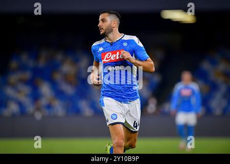 Napoli, Italie. 05 juillet 2020. Foto Fabio Rossi/AS Roma/LaPresse05/07/2020 Napoli (Italia) Sport Calcio Napoli-Roma Campionato Italiano Serie A TIM 2019/2020 - Stadio San Paolo Nella foto : Kostas Manolas photo Fabio Rossi/AS Roma/LaPresse 05/07/2020 Naples (Italie) Sport Soccer Napoli-Roma Ligue italienne de Football League Serie A TIM 2019/2020 - San Paolo sur la photo : Kostas Manolas Manolas crédit : LaPresse/Alamy Live News Banque D'Images